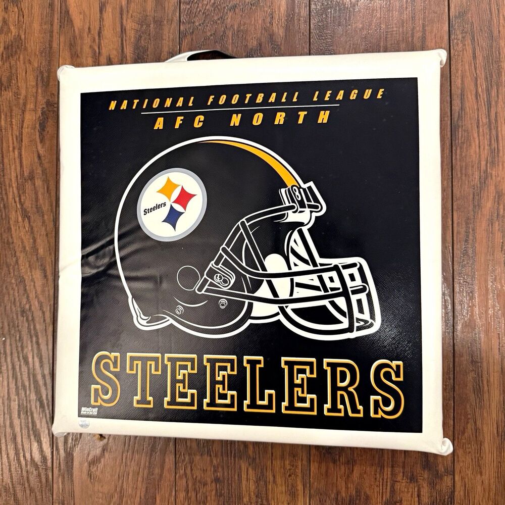 Unused WinCraft Pittsburgh Steelers NFL Football Seat Cushion Stadium Cushion